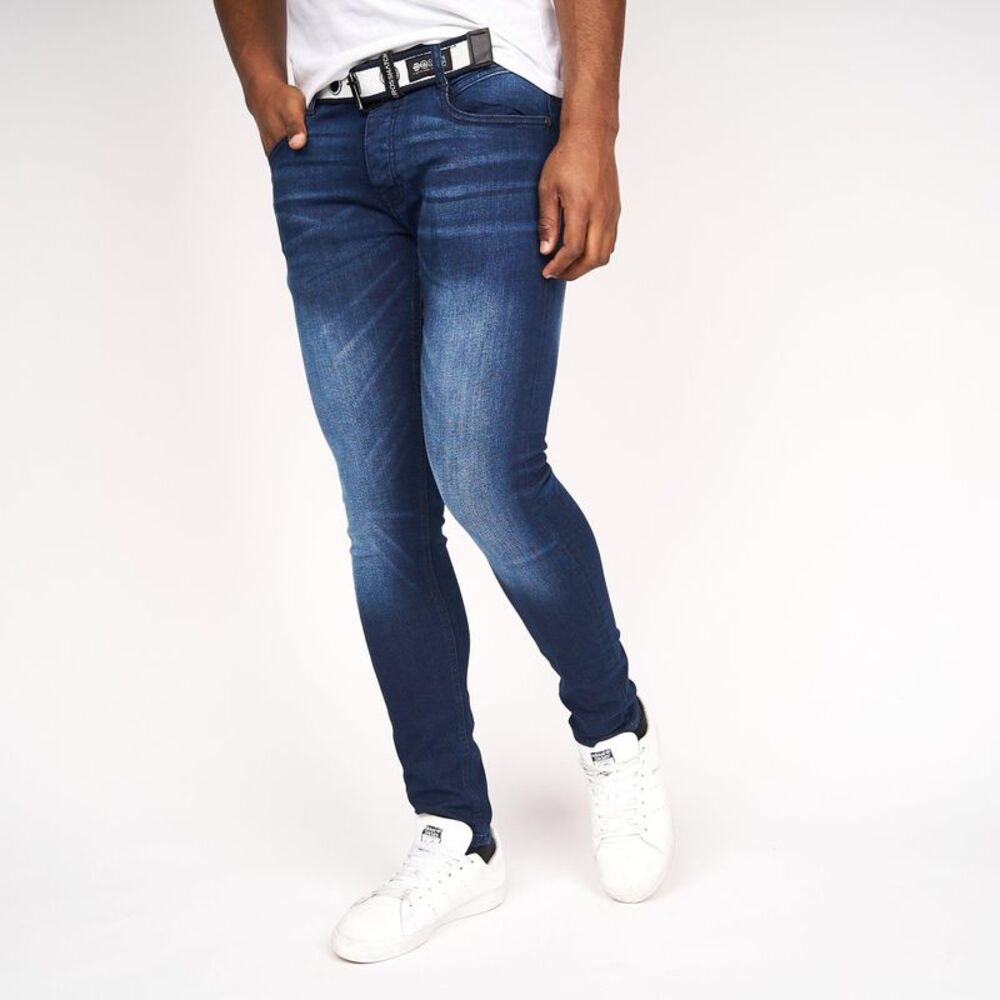 Crosshatch Mens Barbeck Slim Jeans / Dark Wash